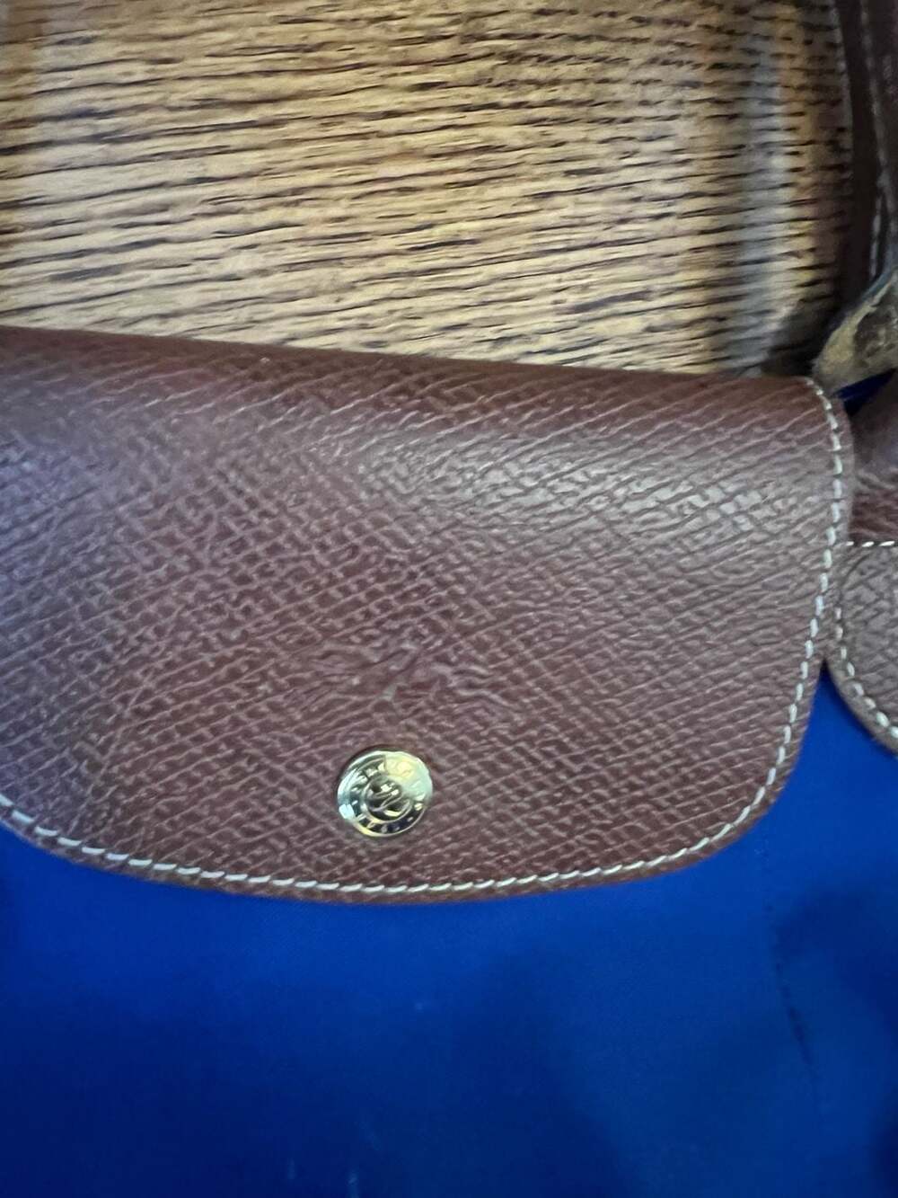 Longchamp Le Pliage Original Shoulder Tote Bag in Blue - Picture 2 of 11